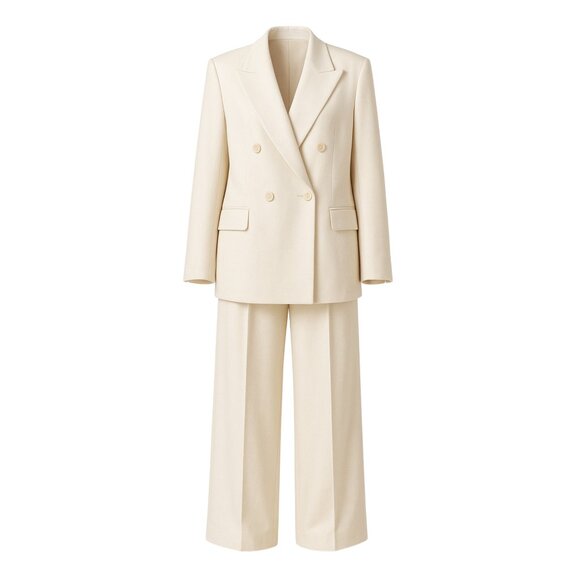 The Tailory New York Jackets & Blazers - PRE-LOVED | Women's Cream Oversized Wedding Suit